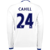 Chelsea Third Shirt 16-17 - Long Sleeve With Cahill 24 Printing, White