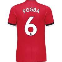 Manchester United Home Adi Zero Shirt 2017-18 With Pogba 6 Printing, N/A