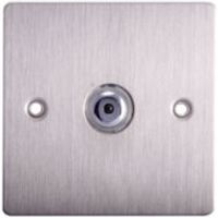Holder 1-Way Single Brushed Steel Touch Dimmer Switch