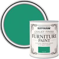 Rust-Oleum Emerald Flat Matt Furniture Paint 750 Ml