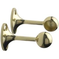 Colorail Brass Effect End Bracket (Dia)19mm Pack Of 2 - 5013144005225