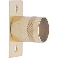 Colorail Brass Effect Straight Bracket (Dia)19mm Pack Of 2