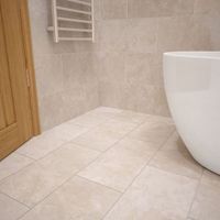 Urban Cement Cream Matt Ceramic Wall & Floor Tile Pack Of 5 (L)600mm (W)300mm