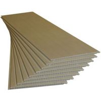 Geom White Ash Effect Cladding (L)1200 Mm (W)250 Mm (T)10 Mm Pack Of 8