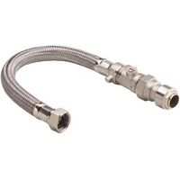 Flexible Tap Connector With Valve (Dia)22mm (Dia)3/4" (L)300mm