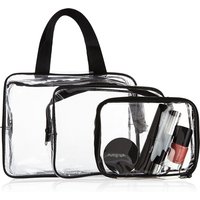 M&S Collection Outstanding Value 3 Piece Clear Cosmetic Bag Set