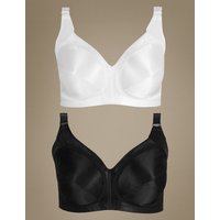 M&S Collection 2 Pack Total Support Full Cup Bras B-G