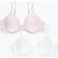 Angel 2 Pack Moulded Underwired Lace Wing First Bras