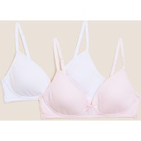 Angel 2 Pack Moulded Non-Wired Lace Wing First Bras