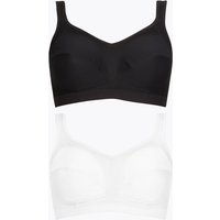 M&S Collection 2 Pack High Impact Non-Wired Sports Bras A-GG