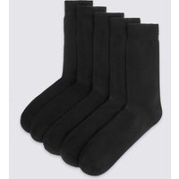 M&S Collection 5 Pairs Of Freshfeet Cushioned Sole Socks