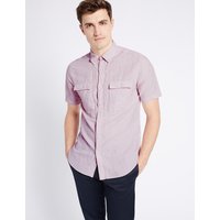 Limited Edition Linen Rich Slim Fit Shirt With Pockets
