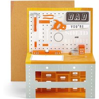 Pop-Up Tools Worktop Dad Birthday Card