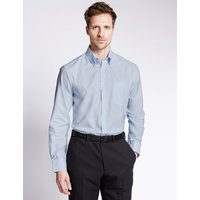 M&S Collection Pure Cotton Regular Fit Oxford Shirt