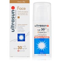 Ultrasun Tinted Anti-Ageing Sun Cream For Sensitive Skin SPF30 50ml