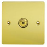 Holder 1-Way Single Polished Brass Touch Dimmer Switch