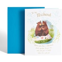 Husband & Wife Bears Picnic Birthday Card