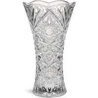 Flared Cut Glass Vase