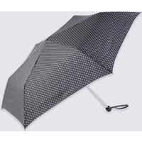 M&S Collection Mini Polka Dot Compact Umbrella With Stormwear