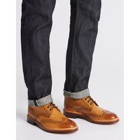 Savile Row Inspired Leather Brogue Boots