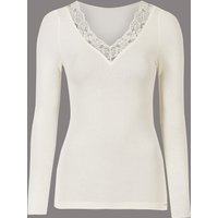 Autograph Modal Rich Thermal Long Sleeve Top With Silk