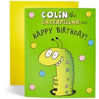 Pop-Up Colin The Caterpillar Activity Birthday Card