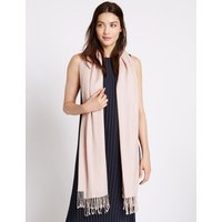 M&S Collection Modal Blend Scarf With Wool