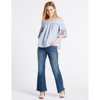 M&S Collection PETITE Slim Bootcut Jeans
