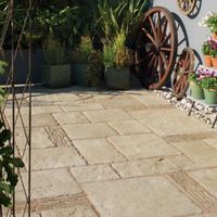 Grey Green Old Town Mixed Size Paving Pack (L)3200 (W)2750mm