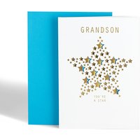 Grandson Stars Birthday Card