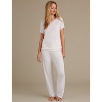M&S Collection Short Sleeve Pinspot Pyjamas