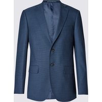 M&S Collection Luxury Blue Regular Fit Wool Jacket