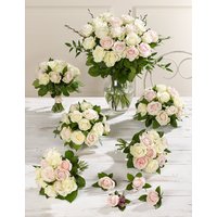 Pink & White Luxury Rose Wedding Flowers - Collection 4