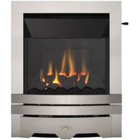 Focal Point Lulworth High Efficiency Stainless Steel Effect Slide Control Inset Gas Fire