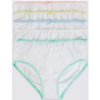 5 Pack Pure Cotton Assorted Trim Briefs (18 Months - 12 Years)