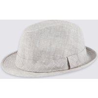 M&S Collection Chambray Trilby Hat