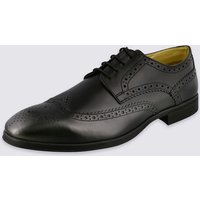 M&S Collection Leather Derby Brogue Shoes With Airflex