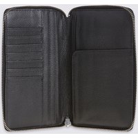 M&S Collection Leather Travel Wallet With Cardsafe