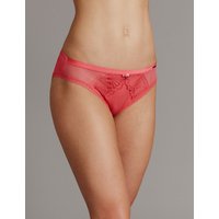 Autograph Embroidered High Leg Knickers