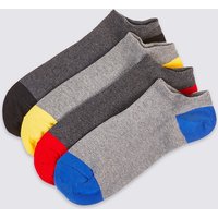 M&S Collection 4 Pairs Of Cool & Freshfeet Trainer Liner Socks