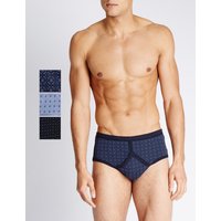 Classic 3 Pack Pure Cotton Assorted Briefs
