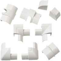 D-Line ABS Plastic White Value Pack (W)22mm Pack Of 9