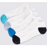 M&S Collection 4 Pairs Of Cool & Freshfeet Heel & Toe Socks