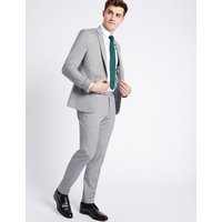 Limited Edition Grey Textured Modern Slim Fit Jacket