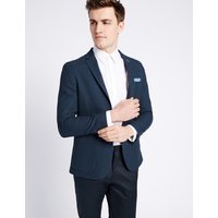 Limited Edition Navy Pure Cotton Modern Slim Jacket