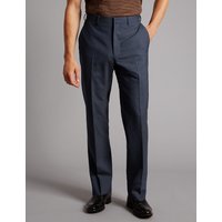 Autograph Navy Tailored Fit Wool Trousers