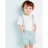 Marie-Chantal Cotton Braces Boys Shorts With Stretch (3 Months - 5 Years)