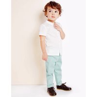 Marie-Chantal Boys Cotton Chino Trousers With Stretch (3 Months - 5 Years)