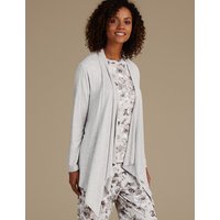 M&S Collection Jersey Waterfall Wrap Dressing Gown