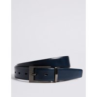 M&S Collection Leather Buckle Reversible Belt